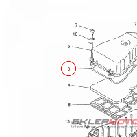 YAMAHA - USZCZELNIACZ nr: 2RNE44520000