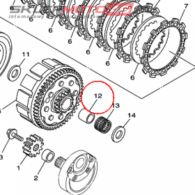 YAMAHA - TULEJA DYSTANS. nr: 1C3161810000