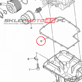 YAMAHA - uszczelka nr: 1RC134140000