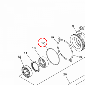 YAMAHA - O-RING nr: 2MBE76F40000