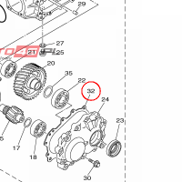 YAMAHA - GSKT., CASE nr: 3B44631A0100