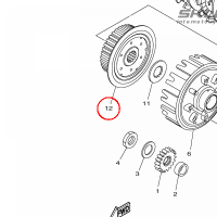 YAMAHA - ZABIERAK SPRZEGLA nr: B7B163710000