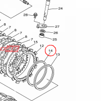 YAMAHA - SPREZYNA SPRZEGLA nr: 5NL163831000