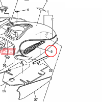 YAMAHA - emblemat nr: 4VR241610200