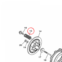 YAMAHA - SPRING, CLUTCH 1 nr: 5D7E63330000