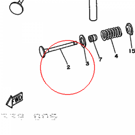 YAMAHA - ZAWOR WYDECH. nr: 6G8121210000