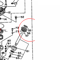 YAMAHA - USZCZELNIACZ nr: 6H1438221000