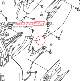 YAMAHA - SIDE COVER ASSY 3 nr: 5TA217300000