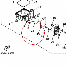 YAMAHA - USZCZELKA POMPY PAL. nr: 6G1244310100