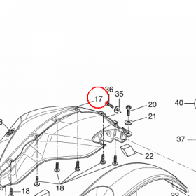 YAMAHA - OSLONA BOCZNA nr: 5D7F413901P8