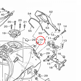 YAMAHA - TANK BRACKET ASSY 2 nr: 2PP241050000