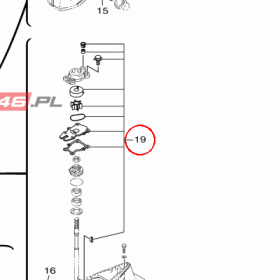 YAMAHA - ZESTAW NAPR. POMPY nr: 6BGW00780000