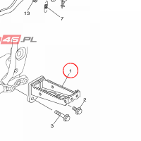 YAMAHA - PODNOZEK nr: 1TDF74110000