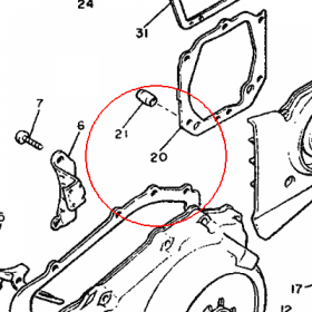 YAMAHA - uszczelka nr: 26H154610000