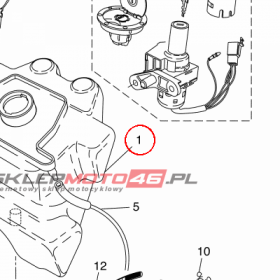 YAMAHA - ZBIORNIK PALIWA nr: 5BRF41100100