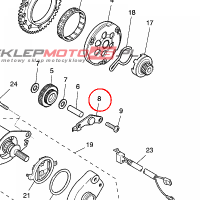 YAMAHA - PLATE, IDLE GEAR nr: 4CUE55320000