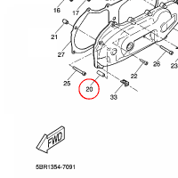 YAMAHA - SHAFT nr: 3VLE56591000