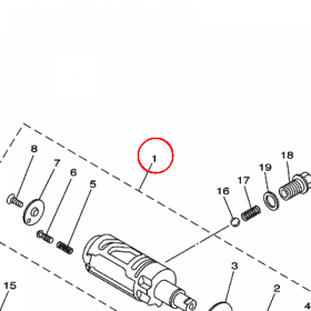 YAMAHA - WALEK KRZYWKOWY nr: 5UG185400000