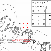 YAMAHA - RING, WHEEL 2 (RIGHT) nr: 3B42515A0000