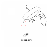 YAMAHA - blotnik nr: 1B9F151100PE