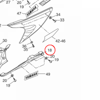 YAMAHA - owiewka nr: 5D7F838530P2