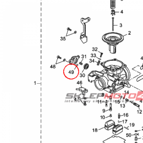 YAMAHA - USZCZELKA nr: 1C0E43973000