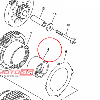 YAMAHA - COLLAR nr: 5VY114780000