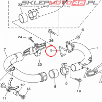 YAMAHA - uszczelka r. wyd. nr: 33D146130000