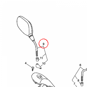 YAMAHA - lusterko nr: 5C2F62900000