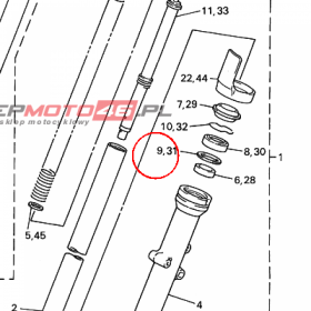 YAMAHA - POKRYWA PROWADNICY nr: 4SV231150000