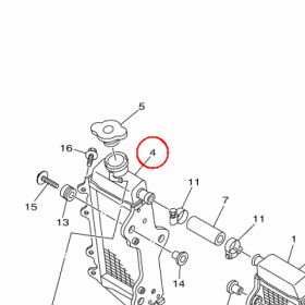 YAMAHA - CHLODNICA nr: 1C3124610000