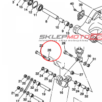 YAMAHA - tulejka nr: 903871000900