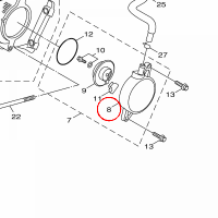 YAMAHA - COVER, CYLINDER HE nr: 5MLE11850000