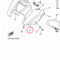 YAMAHA - ATRAPA ZBIORNIKA P. nr: 39P2171A10P0