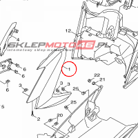 YAMAHA - OWIEWKA BOK nr: 1DKF835U00P0