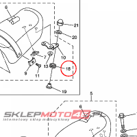 YAMAHA - GROMMET nr: 5YS247420000