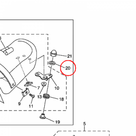 YAMAHA - podkladka nr: 902010804200