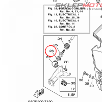 YAMAHA - GASKET, HOSE JOINT nr: 6R3125830000