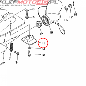 YAMAHA - ANODA nr: 61N452510100