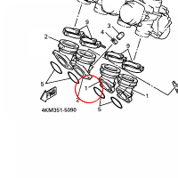 YAMAHA - kruciec ssacy nr: 4KM135860100