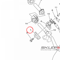 YAMAHA - OSLONA LINKI GAZU nr: 1C3262829000