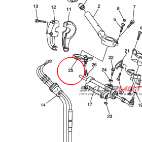 YAMAHA - WIRE GUIDE ASSY.,1 nr: 5VY2631E0000