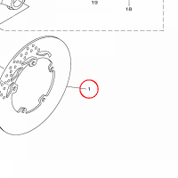 YAMAHA - TARCZA HAM. nr: 5VX2582W0000