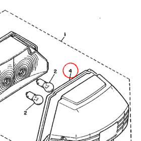 YAMAHA - USZCZELKA LAMPY nr: 33M847230000