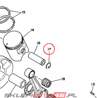 YAMAHA - bagaznik nr: 934501502300