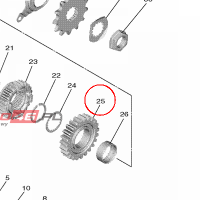 YAMAHA - kolo zebate nr: BR9172210000