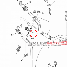 YAMAHA - OBUDOWA MANETKI nr: 1WS262810000