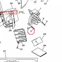 YAMAHA - SCREW, FITTING nr: 3D6E54440000