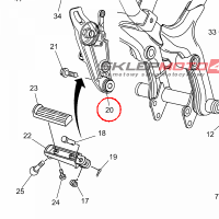 YAMAHA - UCHWYT nr: 5YKF744310P0