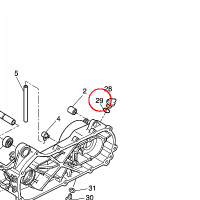 YAMAHA - uszczelniacz nr: 9321014X0100